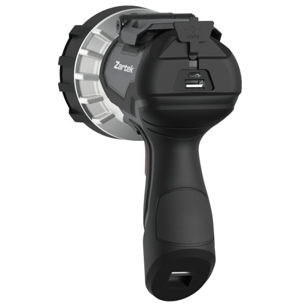 zartek-za-468-002. Zartek ZA-468 Bright LED Spotlight 2200 Lumen Rechargable USB / Powerbank