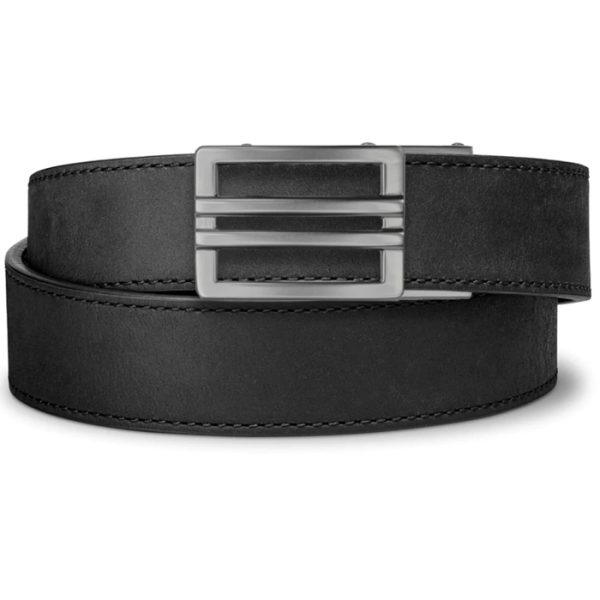 keblx1bk-kore-reinforced-buffalo-leather-ratchetin. Kore Reinforced Buffalo Leather Ratcheting Gun Belt with X1 Buckle - Black - 24" - 44"