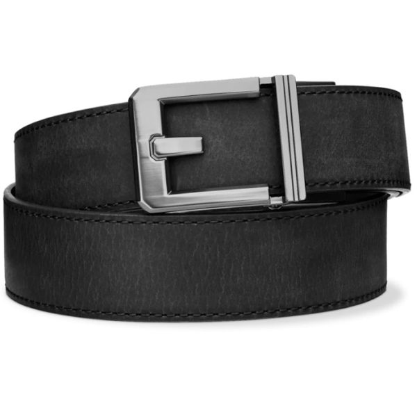 keblx3blk-kore-reinforced-buffalo-leather-ratcheti. Kore Reinforced Buffalo Leather Ratcheting Gun Belt with X3 Buckle - Black - 24" - 44"