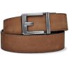 keblx3brn-kore-reinforced-buffalo-leather-ratcheti. Kore Reinforced Buffalo Leather Ratcheting Gun Belt with X3 Buckle - Brown - 24" - 44"