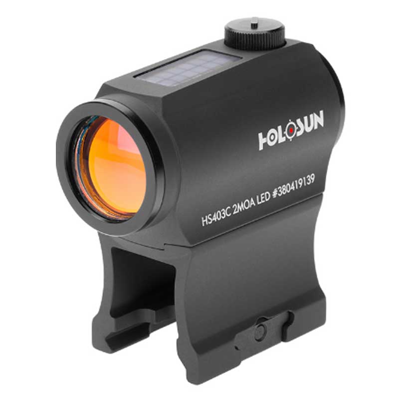 hs403c-001. Holosun HS403C 20mm Tube Rifle Optic Red Dot w/Solar