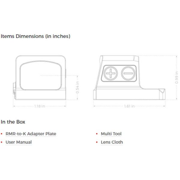 eps-rd-mrs-005. Holosun EPS-RD-MRS Multi Reticle Enclosed Pistol Optic