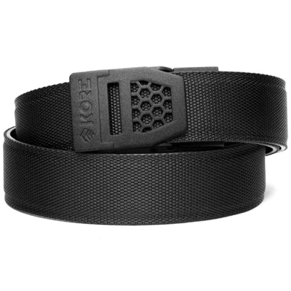 keedcx6bbk-kore-edc-reinforced-tactical-ratcheting. Kore EDC Reinforced Tactical Ratcheting Gun Belt with Black X6 Buckle - Black - 24" - 54"