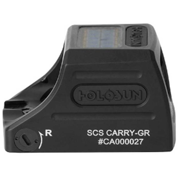 scs-carry-gr-003. Holosun SCS-CARRY-GR Green Sub Compact Solar Sight