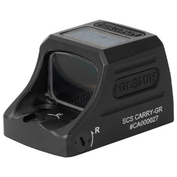 scs-carry-gr-002. Holosun SCS-CARRY-GR Green Sub Compact Solar Sight