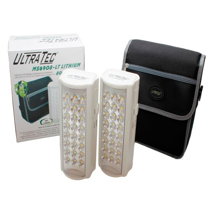 utec-lithium-800-lumen-24-ww-led-5ah-lantern-wpowe. U/TEC Lithium 800 Lumen 24 WW LED 5Ah Lantern W/Power bank Twin Pack