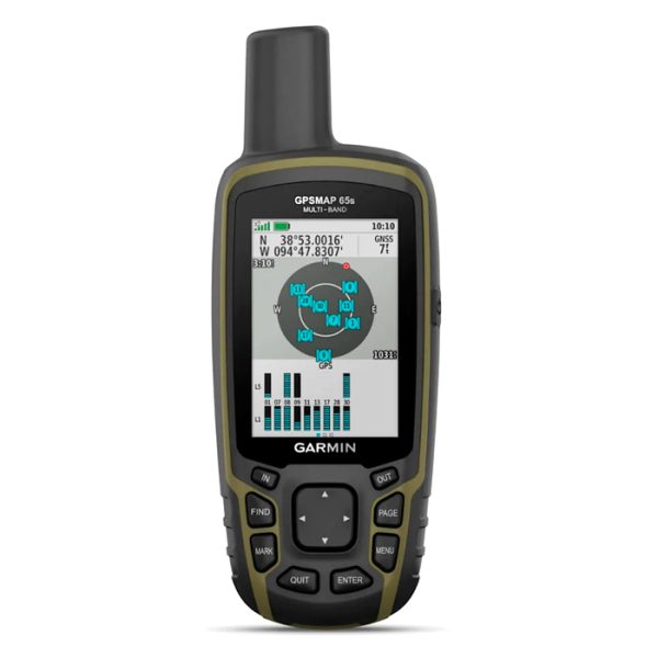 010-02451-12-garmin-gpsmap-65s-multi-band-multi-gn. Garmin GPSMAP 65s Multi-Band/Multi-GNSS Handheld with Sensors