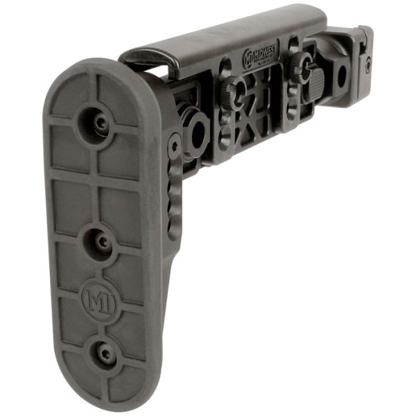 midwest-industries-ak-alpha-series-folding-stock--. Midwest Industries AK Alpha Series Folding Stock - Black
