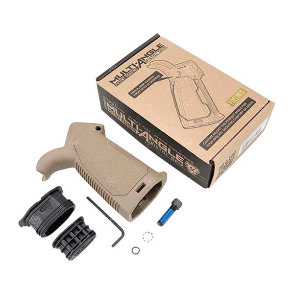 strike-industries-ar-15-multi-angled-pistol-grip--. Strike Industries AR-15 Multi-Angled Pistol Grip - FDE
