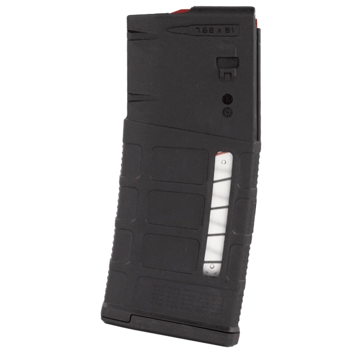 mag292-blk-magpul-pmag-lr-sr-g-m3-w-window-308-win. Magpul PMAG AR .308 LR/SR Gen M3 Windowed .308 Win 25rd