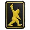 tacspec-bigfoot-peace-pvc-velcro-patch-001. TacSpec "Bigfoot Peace" PVC Velcro Patch - Black/Yellow