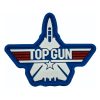 tacspec-top-gun-fighter-pvc-velcro-patch---blue-wh. TacSpec "Top Gun Fighter Jet" PVC Velcro Patch - Blue/White