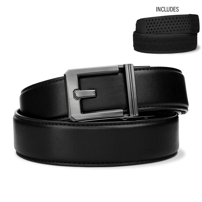 kore-executive-protection-hybrid-belt-15-x3-buckle. Kore Executive Protection Hybrid Belt 1.5" X3 Buckle Gun Metal - Black - 24" - 48"