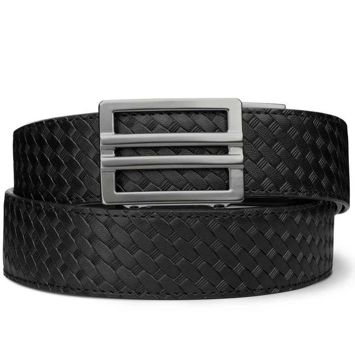 kore-edc-basketweave-gun-belt-x1-buckle-gun-metal-. Kore EDC Basketweave Gun Belt X1 Buckle Gun Metal - Black - 24" - 44"