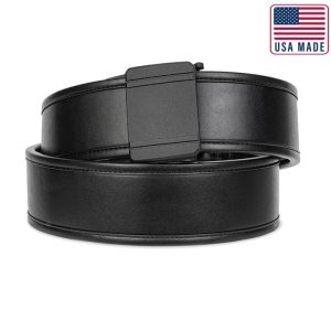 kore-reinforced-leather-duty-belt-2. Kore Reinforced Leather Duty Belt 2.25" D1 Buckle - Black - 24" - 44"
