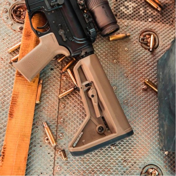mag347-blk-magpul-moe-sl-collapsible-mil-spec-carb. Magpul MOE SL Collapsible Mil-Spec Carbine Stock for AR-15 - FDE