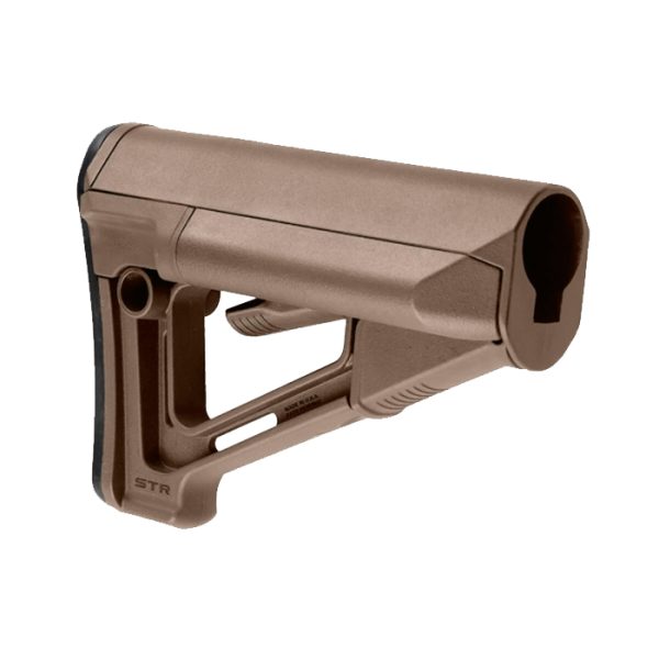 mag470-blk-magpul-ar-15-str-stock-collapsible-mil-. Magpul AR-15 STR Stock Collapsible Mil-Spec - FDE