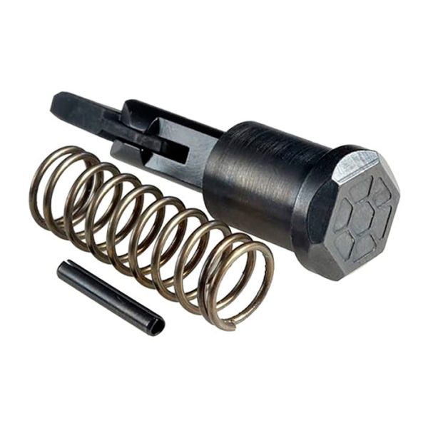 strike-industries-ar-15-forward-assist-with-hex-de. Strike Industries AR-15 Forward Assist With Hex Design - Black