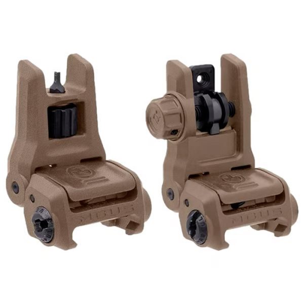 100041835-magpul-mbus-3-sight-set-flip-up-adjustab. Magpul MBUS 3 Sight Set Flip-Up Adjustable Polymer for AR-15 - FDE