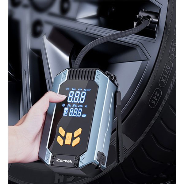 zartek-za-317-005. Zartek ZA-317 Portable Rechargeable Jump Starter / Air Pump
