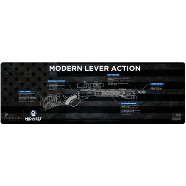 mi-gunmat-lever-midwest-industries-gun-mat-lever-a. Midwest Industries Gun Mat Lever Action Series 36" x 12" - Black