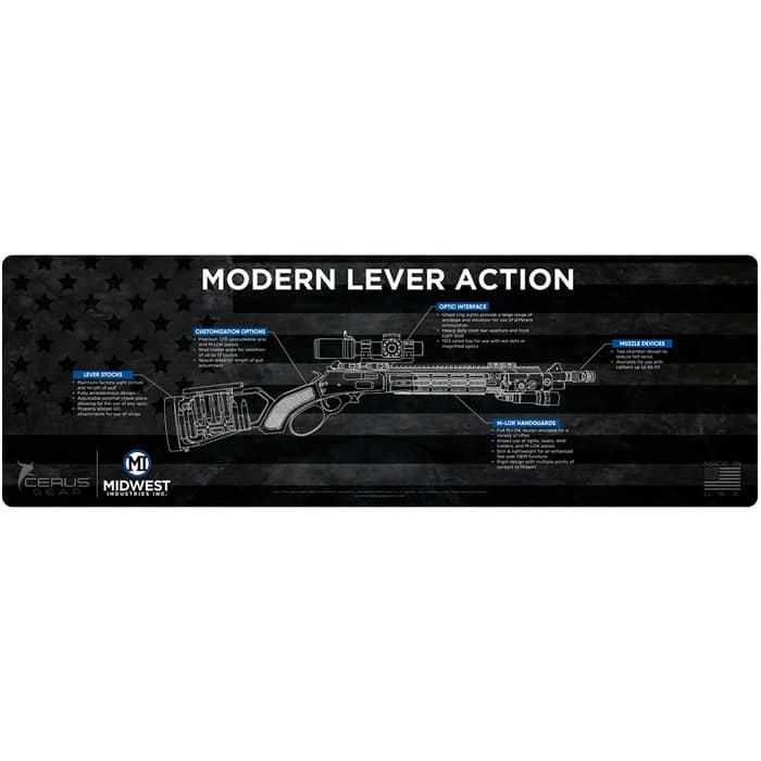 mi-gunmat-lever-midwest-industries-gun-mat-lever-a. Midwest Industries Gun Mat Lever Action Series 36" x 12" - Black