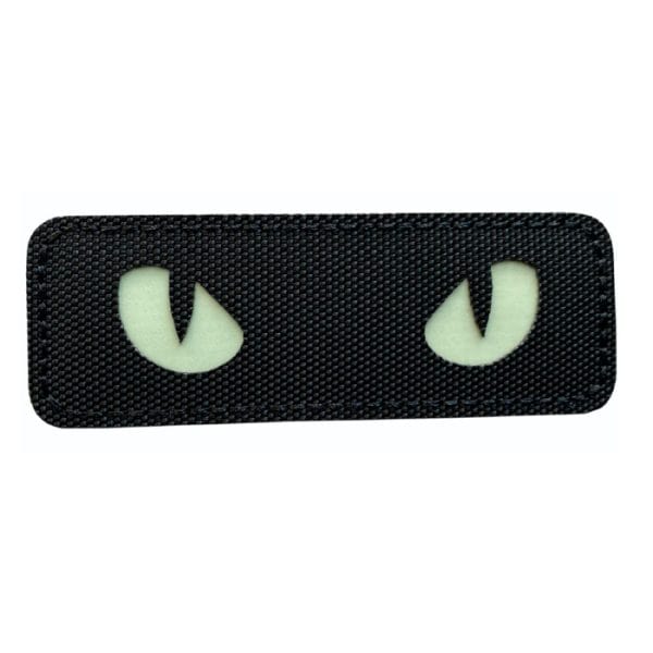 r-cateyes-tacspec-cat-eyes---glow-in-the-dark-lase. Tacspec "Cat Eyes - Glow in the Dark" Laser-Cut Velcro Patch - Black