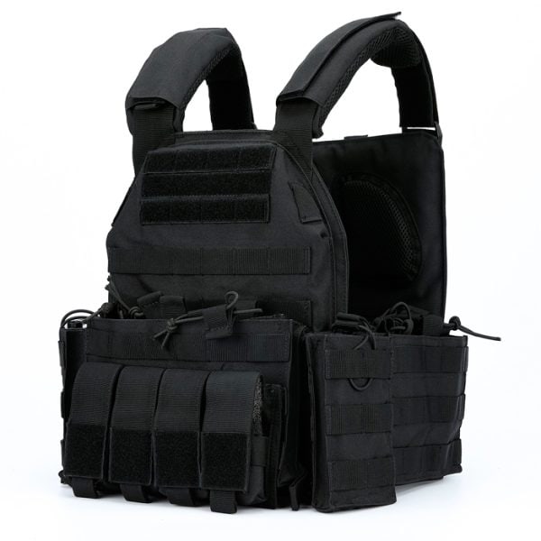 tacrecpcwptn-tacspec-recon-plate-carrier-vest-w-po. TacSpec Recon MOLLE Plate Carrier Vest w/ Pouches - Various