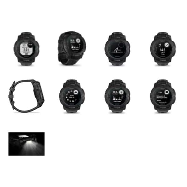 010-02935-50-garmin-instinct-3-–-50-mm-solar-tacti. Garmin Instinct 3 – 50 mm Solar-Tactical Edition Smart Watch - Black/Black Band