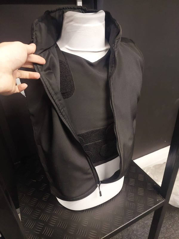 bodywarmer1. Alpha Bulletproof Bodywarmer Softshell Style Level IIIA Wrap Around