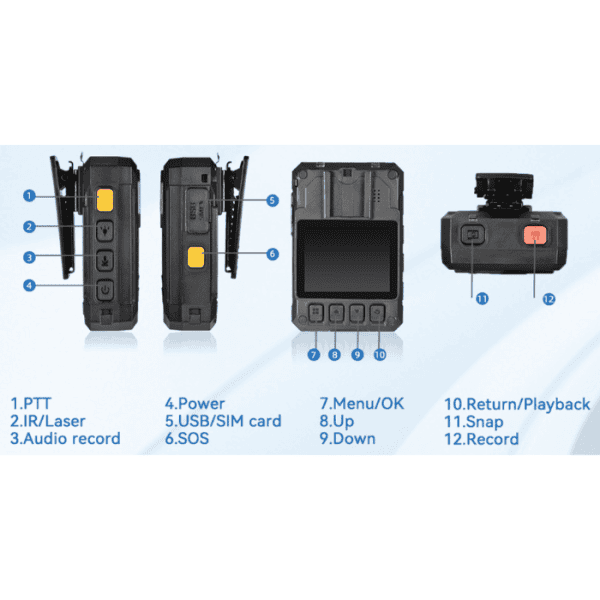 20260411 bc107g officer bodycam 007. BC107G Officer Bodycam - 4G, Wifi, 64GB, GPS + 1 Year Free Live View & Tracking