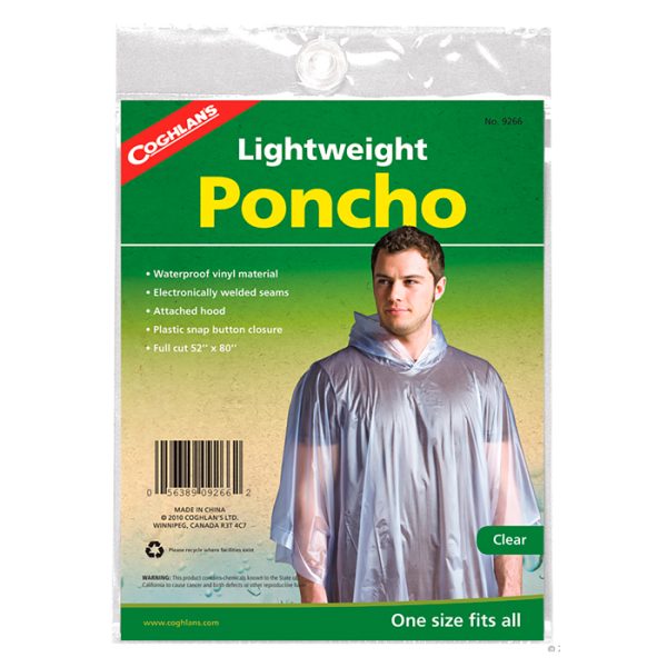 cog9266-coghlan's-poncho-clear-001. Coghlan's Poncho Clear