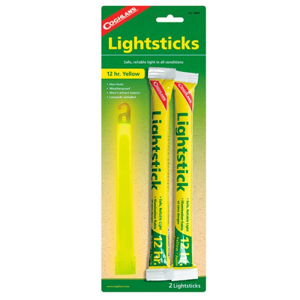 cog9840-coghlan's-lightsticks-yellow-2pk-001. Coghlan's Lightsticks Yellow 2pk