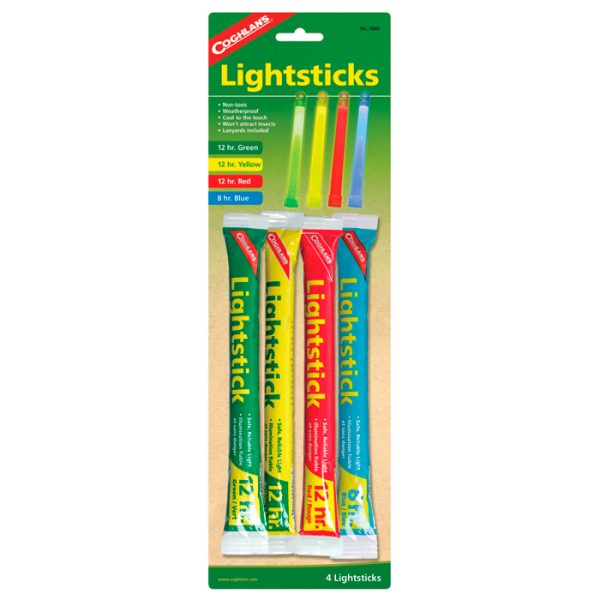 cog9845-coghlan's-lightsticks-assorted-4pk-001. Coghlan's Lightsticks Assorted 4pk