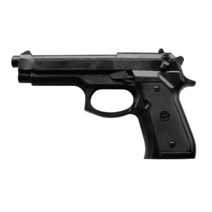 e416 training handgun 001. DZI Rubber Training Gun 92 Blk 23cm - Beretta